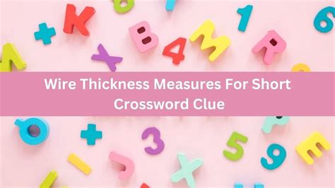 measure of thickness crossword|thickness crossword puzzle.